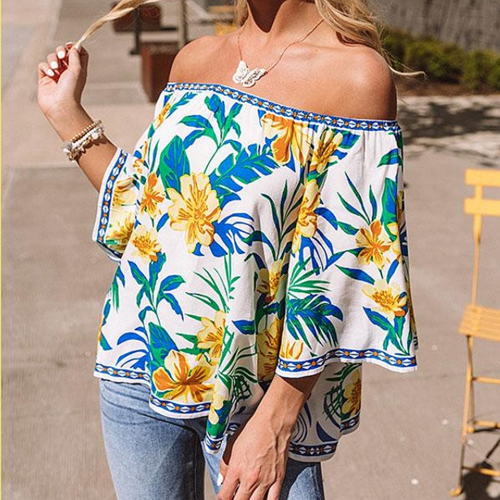 NEW Flying Tomato Breezy Off the Shoulder Top Sm - Picture 11 of 11